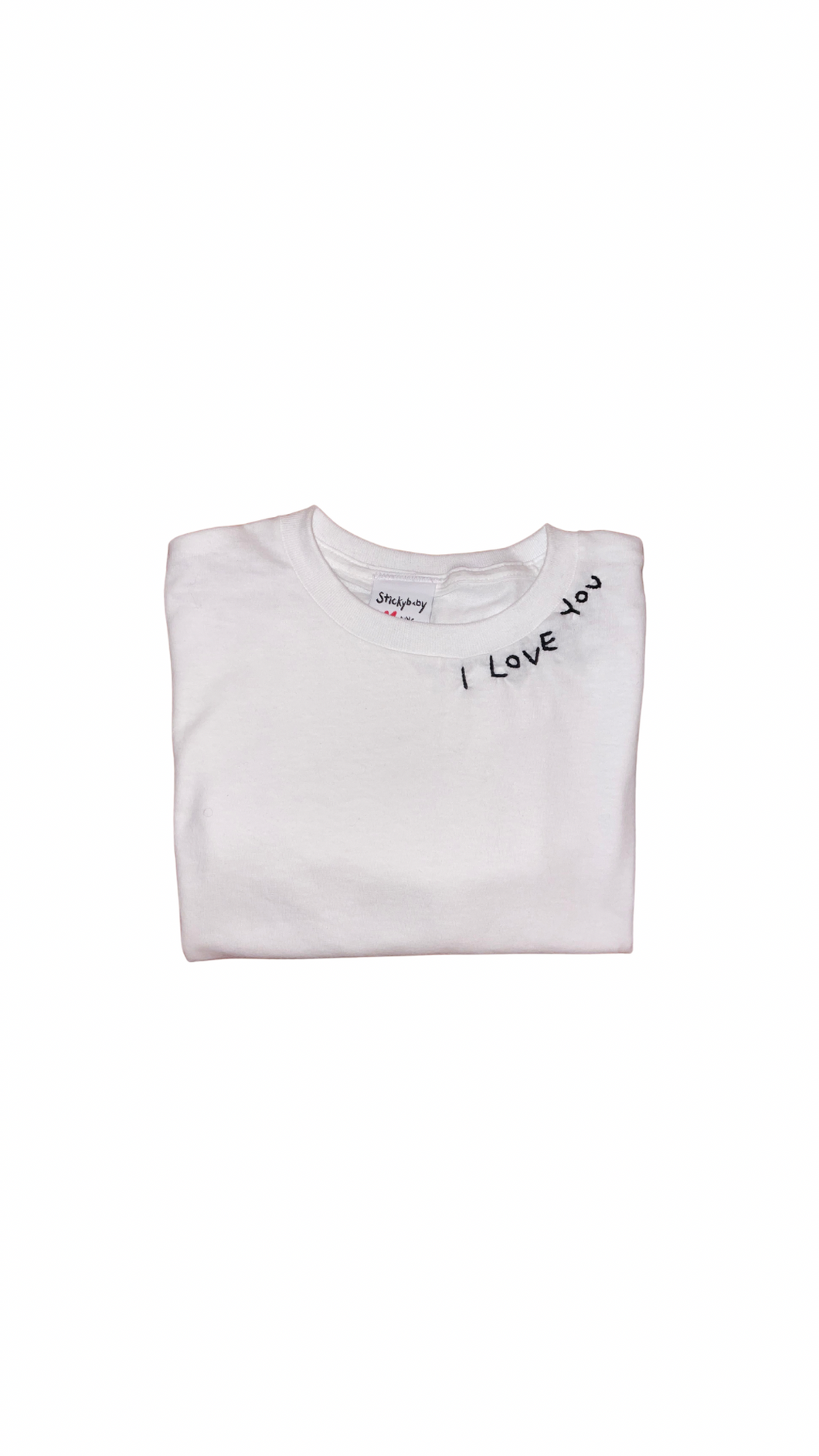 I Love You Embroidered T-shirt